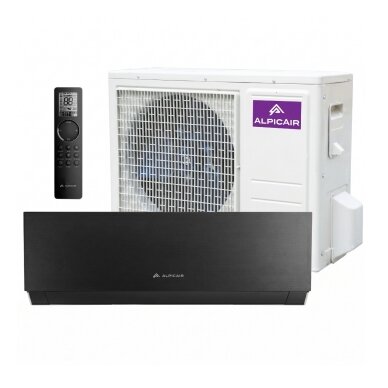 AlpicAir Trendy juodas šilumos siurblys oras-oras AWI-54HRDC1TB / AWO-54HRDC1T1 5.3 kW AlpicAir Trendy juodas šilumos siurblys oras-oras AWI-54HRDC1TB / AWO-54HRDC1T1 5.3 kW