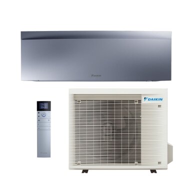Daikin Emura FTXJ42AS9 / RXJ42A9 4,2/5,4 kW Sieninis šilumos siurblys oras-oras (sidabrinis) Daikin Emura FTXJ42AS9 / RXJ42A9 4,2/5,4 kW Sieninis šilumos siurblys oras-oras (sidabrinis)