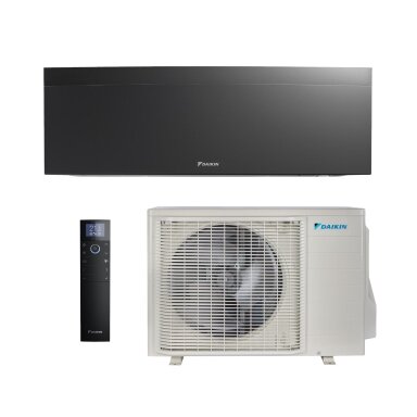 Daikin Nordic Emura FTXTJ30AB / RXTJ30A 3,0/3,2 kW Sieninis šilumos siurblys oras-oras (juodas)