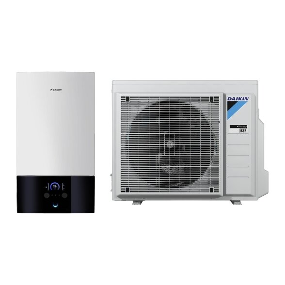 Daikin Altherma 3 R 6,41 kW šilumos siurblys oras-vanduo, 6 kW el. tenas Daikin Altherma 3 R 6,41 kW šilumos siurblys oras-vanduo, 6 kW el. tenas