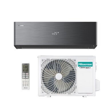 Hisense Energy Pro X QH25XV4BG / AS25XV4EW 2.6/3.2 kW Sieninis šilumos siurblys oras-oras (juodas) Hisense Energy Pro X QH25XV4BG / AS25XV4EW 2.6/3.2 kW Sieninis šilumos siurblys oras-oras (juodas)