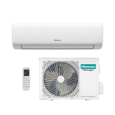 Hisense Wings Pro KB25YR4BG / AS25YR4EW 2.6/2.7 kW Sieninis šilumos siurblys oras-oras Hisense Wings Pro KB25YR4BG / AS25YR4EW 2.6/2.7 kW Sieninis šilumos siurblys oras-oras