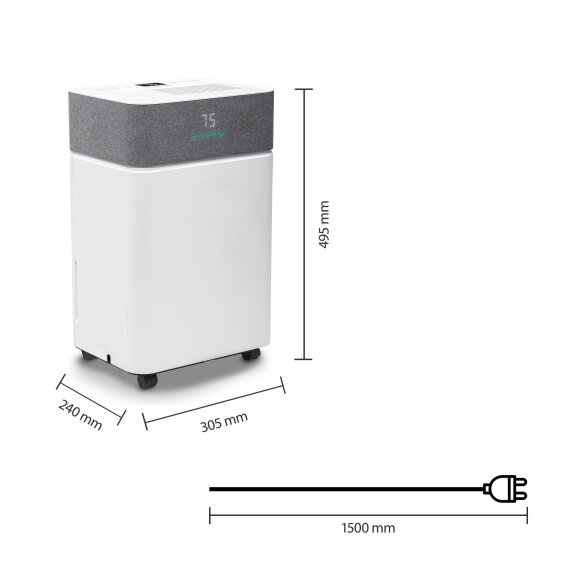 Kondensacinis oro sausintuvas Trotec TTK 63 E WiFi 6 Kondensacinis oro sausintuvas Trotec TTK 63 E WiFi 6