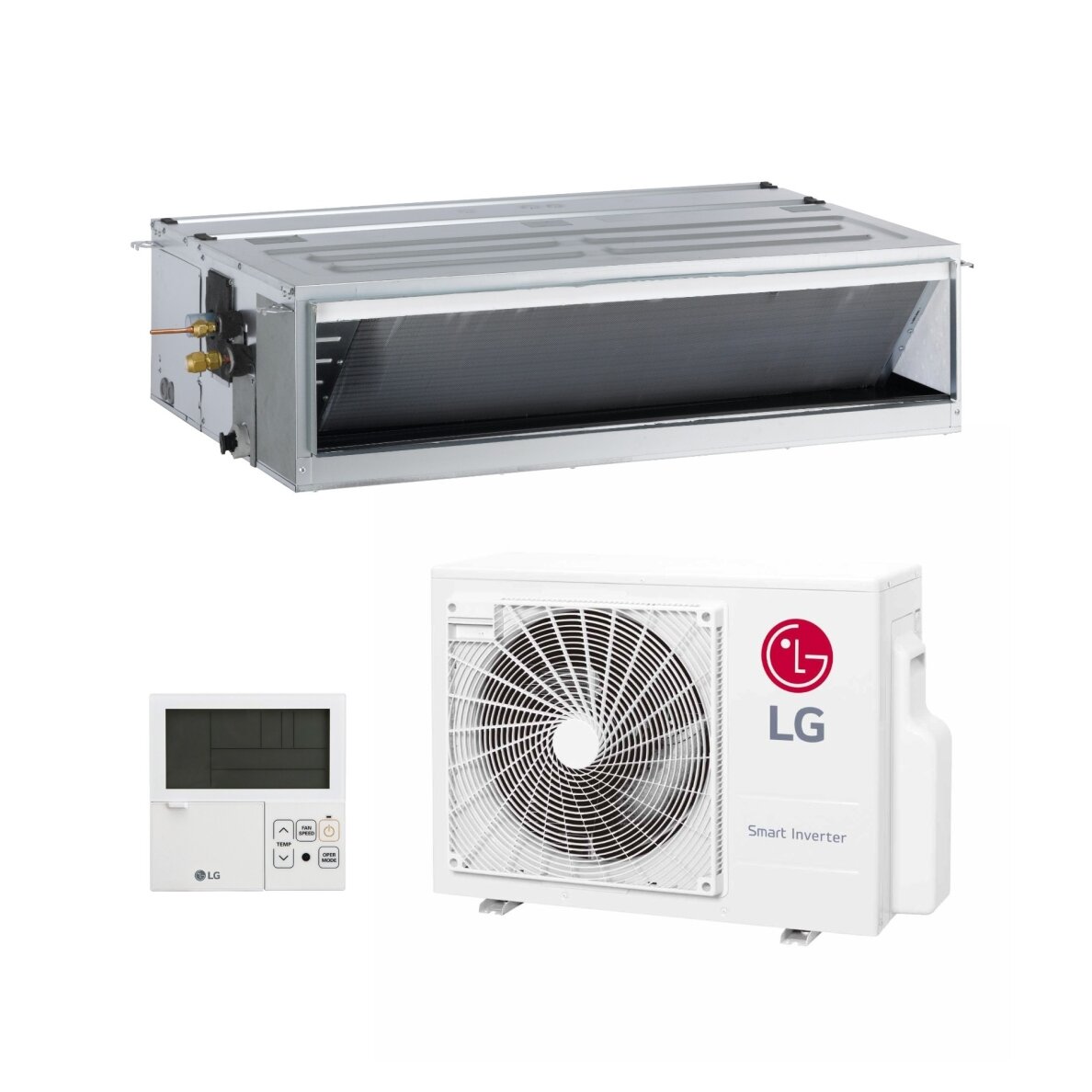 LG H Inverter UM12FH.N10 / UUA1.UL0 3.5/4.0 kW ortakinis vidutinio slėgio oro kondicionierius LG H Inverter UM12FH.N10 / UUA1.UL0 3.5/4.0 kW ortakinis vidutinio slėgio oro kondicionierius