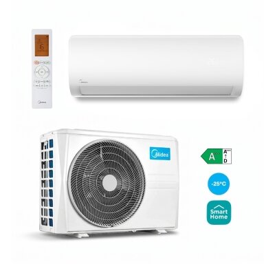 Midea Xtreme Heat 3.5/4.3 kW Sieninis šilumos siurblys oras-oras Midea Xtreme Heat 3.5/4.3 kW Sieninis šilumos siurblys oras-oras