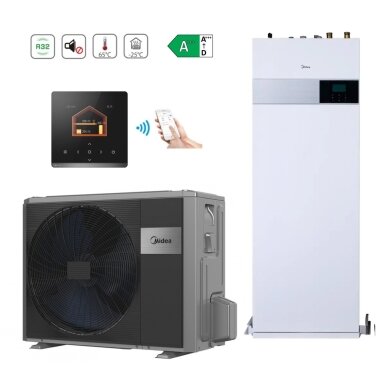 Midea M-Thermal Arctic 8.30/8.40 kW Šilumos siurblys oras-vanduo su integruota vandens talpa 190l Midea M-Thermal Arctic 8.30/8.40 kW Šilumos siurblys oras-vanduo su integruota vandens talpa 190l