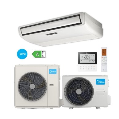 Midea Palubinis-grindinis 14.1/16.1 kW Šilumos siurblys oras-oras Midea Palubinis-grindinis 14.1/16.1 kW Šilumos siurblys oras-oras