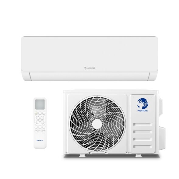 Nordis Lyra NDI-L24TC1 / NDO-L24TC1 7,02/7,12 kW Sieninis šilumos siurblys oras-oras (baltas) Nordis Lyra NDI-L24TC1 / NDO-L24TC1 7,02/7,12 kW Sieninis šilumos siurblys oras-oras (baltas)