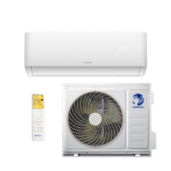 Nordis Orion Evo NDI-OE18TC1 / NDO-OE18TC1 5,20/5,50 kW Sieninis šilumos siurblys oras-oras (baltas)