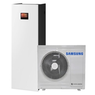 Samsung oras-vanduo ClimateHub MONO AI 5 kW su 200L boileriu Samsung oras-vanduo ClimateHub MONO AI 5 kW su 200L boileriu