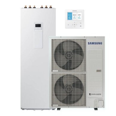 Samsung oras-vanduo ClimateHub MONO 12 kW su 260L boileriu Samsung oras-vanduo ClimateHub MONO 12 kW su 260L boileriu
