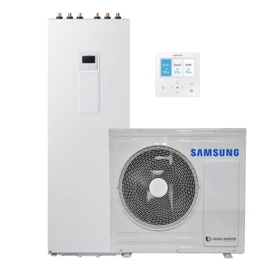 Samsung oras-vanduo ClimateHub MONO 5 kW su 200L boileriu Samsung oras-vanduo ClimateHub MONO 5 kW su 200L boileriu