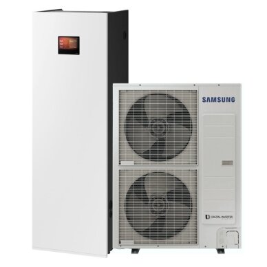 Samsung oras-vanduo ClimateHub MONO AI 16 kW su 200L boileriu Samsung oras-vanduo ClimateHub MONO AI 16 kW su 200L boileriu
