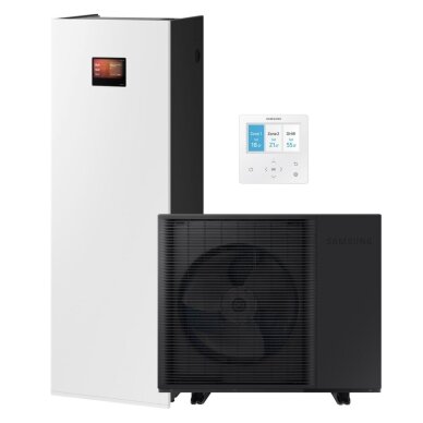 Samsung oras-vanduo ClimateHub MONO AI R290 16 kW su 200L boileriu Samsung oras-vanduo ClimateHub MONO AI R290 16 kW su 200L boileriu