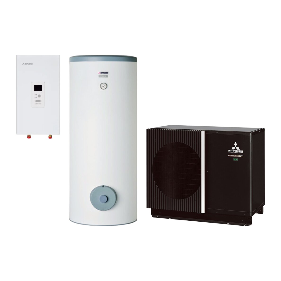 Šilumos siurblys oras-vanduo Mitsubishi Heavy Industries Hydrolution EZY Hydrobox 6 kW, su 300 l talpa, HBM140H / FDCM60VNX-P / PT300-V2 Šilumos siurblys oras-vanduo Mitsubishi Heavy Industries Hydrolution EZY Hydrobox 6 kW, su 300 l talpa, HBM140H / FDCM60VNX-P / PT300-V2