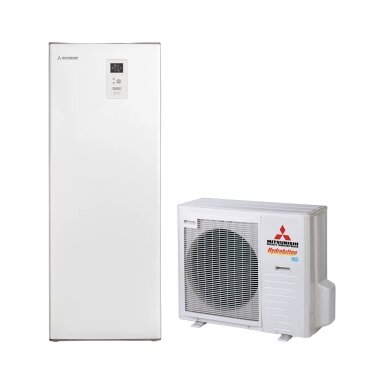 Šilumos siurblys oras-vanduo Mitsubishi Heavy Industries Hydrolution All-in-one 7,1 kW, su integruota 180 l talpa, HMA100-W / FDCW71VNX-W Šilumos siurblys oras-vanduo Mitsubishi Heavy Industries Hydrolution All-in-one 7,1 kW, su integruota 180 l talpa, HMA100-W / FDCW71VNX-W