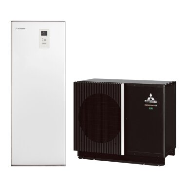 Šilumos siurblys oras-vanduo Mitsubishi Heavy Industries Hydrolution EZY All-in-one 6 kW, su integruota 180 l talpa, HMM100 / FDCM60VNX-P Šilumos siurblys oras-vanduo Mitsubishi Heavy Industries Hydrolution EZY All-in-one 6 kW, su integruota 180 l talpa, HMM100 / FDCM60VNX-P