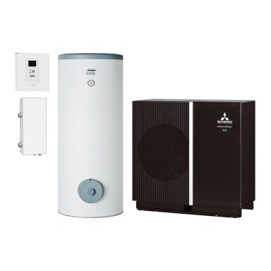 Šilumos siurblys oras-vanduo Mitsubishi Heavy Industries Hydrolution EZY Flexible 10 kW, trifazis, su 300 l talpa, FDCM100VSX-P / RC-HY20-W / ELK9M1 / PT300-V2 Šilumos siurblys oras-vanduo Mitsubishi Heavy Industries Hydrolution EZY Flexible 10 kW, trifazis, su 300 l talpa, FDCM100VSX-P / RC-HY20-W / ELK9M1 / PT300-V2