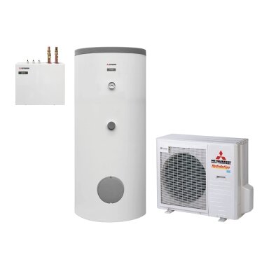 Šilumos siurblys oras-vanduo Mitsubishi Heavy Industries Hydrolution Flexible 7,1 kW, su 300 l talpa, HSB100-W / FDCW71VNX-W / PT300 Šilumos siurblys oras-vanduo Mitsubishi Heavy Industries Hydrolution Flexible 7,1 kW, su 300 l talpa, HSB100-W / FDCW71VNX-W / PT300