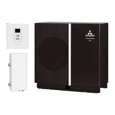 Šilumos siurblys oras-vanduo Mitsubishi Heavy Industries Hydrolution EZY Flexible 14 kW, FDCM140VNX-P / RC-HY20-W / ELK9M1