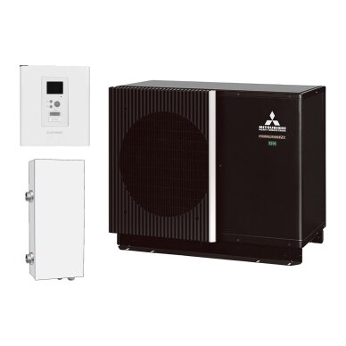 Šilumos siurblys oras-vanduo Mitsubishi Heavy Industries Hydrolution EZY Flexible 6 kW, FDCM60VNX-P / RC-HY20-W / ELK9M1