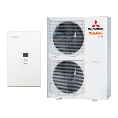 Šilumos siurblys oras-vanduo Mitsubishi Heavy Industries Hydrolution Hydrobox 14 kW, HMS140-S / FDCW140VNX-A