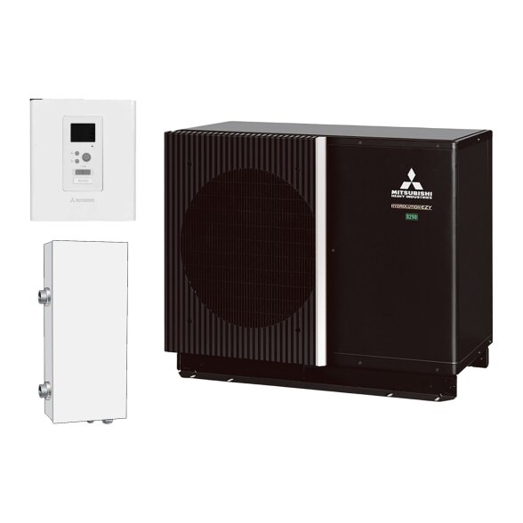 Šilumos siurblys oras-vanduo Mitsubishi Heavy Industries Hydrolution EZY Flexible 6 kW, FDCM60VNX-P / RC-HY20-W / ELK9M1