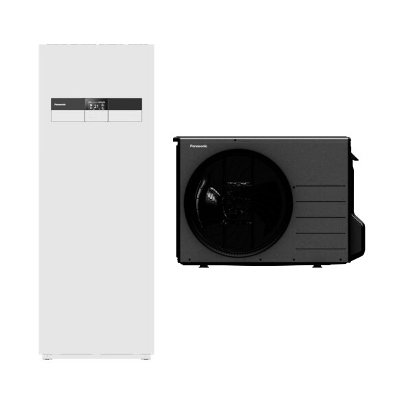 Šilumos siurblys oras-vanduo Panasonic Aquarea All in One K kartos 3 kW su integruota 185 l talpa, WH-ADC0309K3E5AN / WH-UDZ03KE5