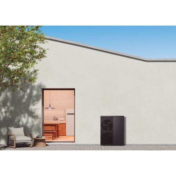 Šilumos siurblys oras-vanduo Panasonic Aquarea T-CAP All in One M kartos 12 kW, trifazis, su integruota 185 l talpa, WH-ADC0316M9E8AN2 / WH-WXG12ME8 5