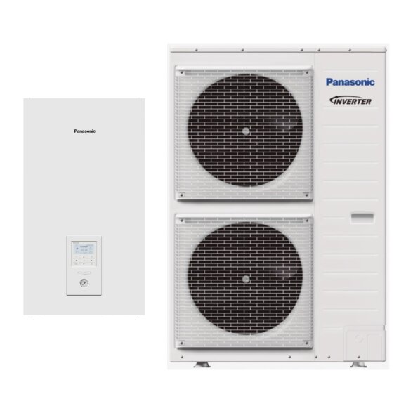 Šilumos siurblys oras-vanduo Panasonic Aquarea T-CAP Bi-Bloc H kartos 16 kW, trifazis, WH-SXC16H9E8 / WH-UX16HE8