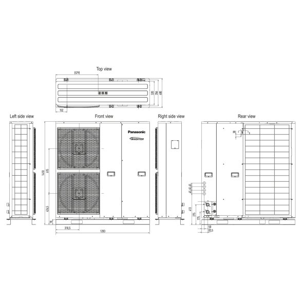 Šilumos siurblys oras-vanduo Panasonic Aquarea T-CAP monoblokas J kartos 9 kW, trifazis, WH-MXC09J3E8 4 Šilumos siurblys oras-vanduo Panasonic Aquarea T-CAP monoblokas J kartos 9 kW, trifazis, WH-MXC09J3E8 4