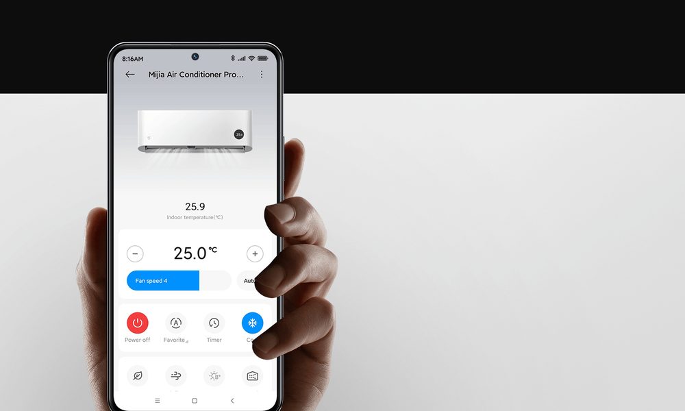 Xiaomi Mijia Pro Eco 12K - Valdymas telefonu iš bet kur
